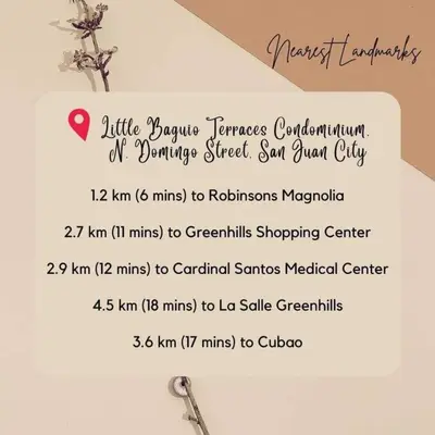 a invitation to a wedding with a flower on a envelope at Spacious 3BR Condo at Little Baguio Terraces San Juan City in Manila