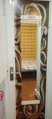 a door that is open to a room at KS RESIDENCES in Manila