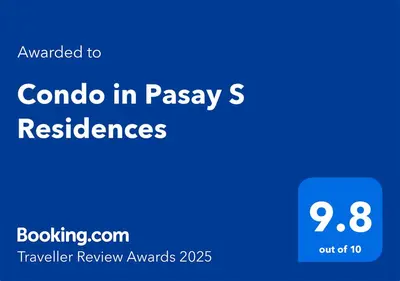 a blue sign with the words coronado in pasalesresres at Condo in Pasay S Residences in Manila