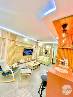 a living room filled with furniture and a tv at Homestay by ViJiTa 2bedroom condo in Manila