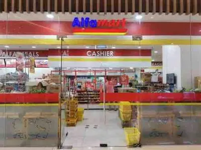 a view of a grocery store with a restaurant at Grace Residences Condotel Paris & Singapore Concept Near McKinley in Manila