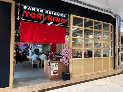 a restaurant with a sign that reads iron king at 1BR w/ Balcony near Megamall: The Admiral‘s Lounge in Manila
