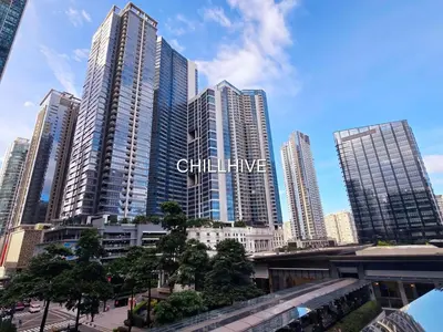 a group of tall buildings in a city at Bgc Condo At Uptown Mall, Grand Hyatt #oursw34b2 in Manila