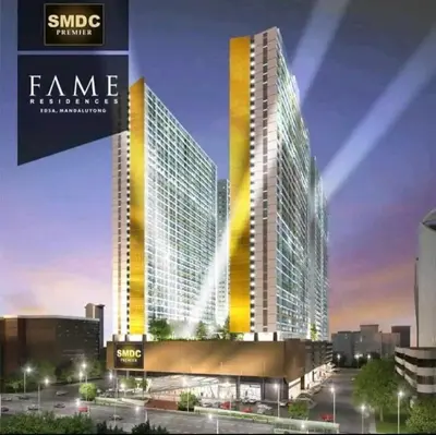 a rendering of a rendering of a building at Fame Residences 1 bedroom near MRT, Shaw, Megamall, Shangrila, Ortigas 1401 in Manila