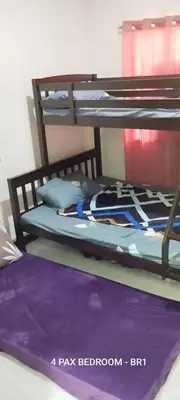a couple of bunk beds in a room at 11 Guest - Unit 3 in Santa Rosa