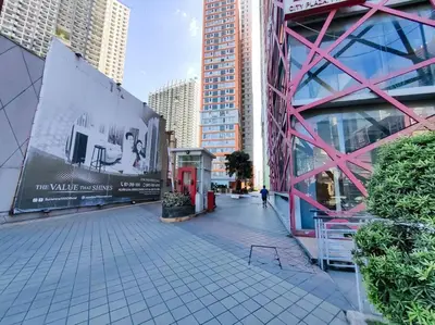 a street in a city with tall buildings at 1BR Condotel Suite at Sunshine100 City Plaza #SS04 in Manila