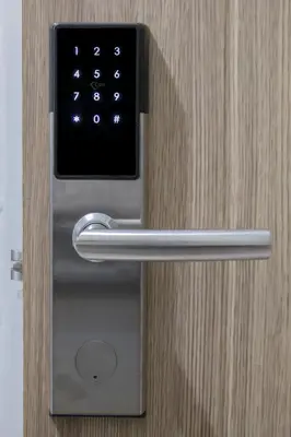 a door with an ipod sticking out of it at Oasis Urban Stay 2 in Manila
