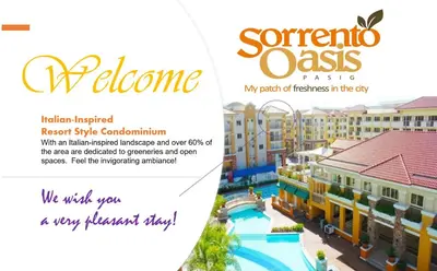 a brochure of the veridian oasis resort and spa at 2BR Italian-inspired Condo Unit, Balcony Pool View in Manila