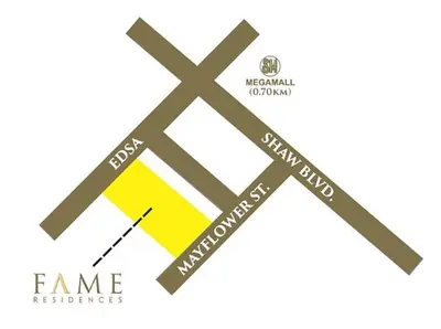 a diagram of a x and y intercept at 1BR Condotel with Balcony at FAME Residences #FM41 in Manila