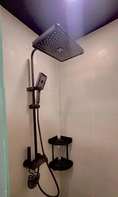 a light in the corner of a room at Azure Urban Resort Staycation 1Bedroom with PS4, 3rd floor in Manila