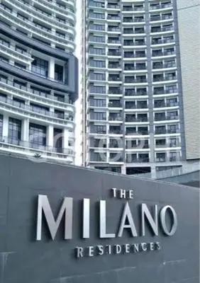 a sign for the mizmoresbestosbestosbestosbestos dstg at Spacious 1BR Milano by Versace in Makati in Manila