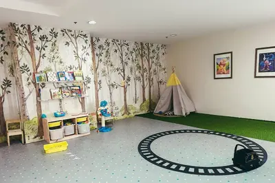 a room with a room with a play room with a target at Condo unit in Manda near Edsa, Shangrila, Megamall in Manila