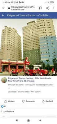 a page of a website with a picture of buildings at Sweetheart Casa Vacanza in Manila