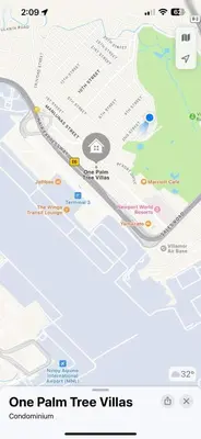 a map of one pain tree villas at One palm tree villas &Two palm tree villas in Manila