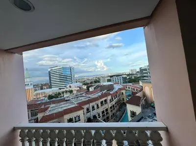 a view of a city from a balcony at Venice Luxury Residences Studio Taguig City in Manila
