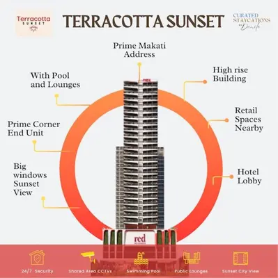 a diagram of the tenerocrata sunset skyscraper at Prime End Sunset View Unit in Makati in Manila