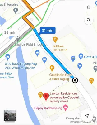 a map of the happy budapest place at Lawton Residences Studio Room 3B - 4 pax in Manila