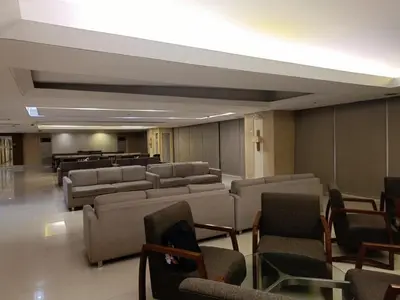 a waiting room with couches and chairs at Affordable staycation in Pasay-Breeze Residence in Manila
