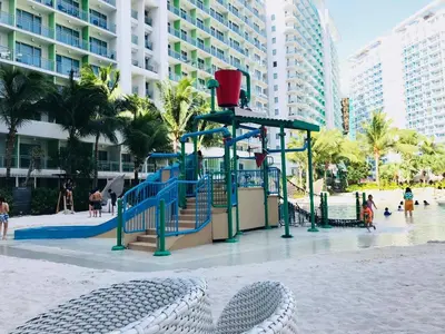 a playground in the middle of a beach at Azure Urban Resort Parañaque in Manila