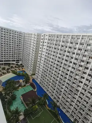 an aerial view of a large apartment building at Shore Condotel Metro Staycation in Manila