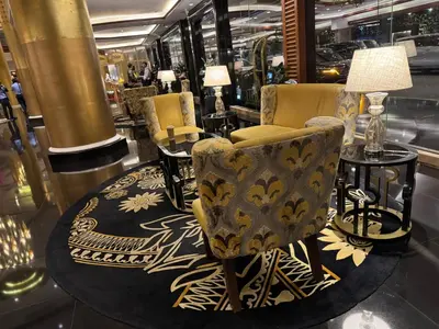 a room with chairs and tables in a store at 2 Bedroom Penthouse Air condo Makati Gym Swim Park 300 Mbps in Manila
