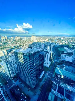 an aerial view of a city with tall buildings at Ultra-Luxury 3BR Penthouse in Uptown BGC in Manila