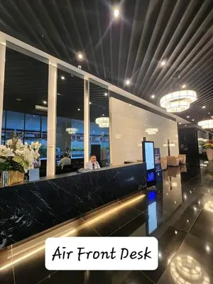 an air front desk in an office building at Air Residence Makati in Manila