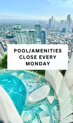 a collage of photos of the city of mongkok with the words po at The Serene Escape Ph Rockwell Balcony View 1BR in Manila