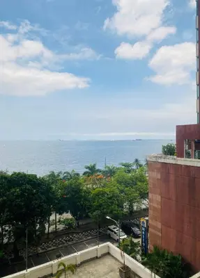 a view of the ocean from a building at He Condotel Bell in Manila