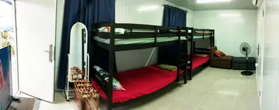 a couple of bunk beds in a room at 6 Guest - Unit 4 Studio Type - Container house in Santa Rosa