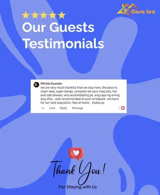 a screenshot of a thanksgivinggiving webpage with a thank you message at Cozy Staycation in Mandaluyong in Manila