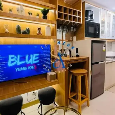 SolAzur Staycation SMDC South Residences Las Piñas with 100MBPS Wifi &NETFLIX &BAR STATION &CITY LIGHTS VIEW