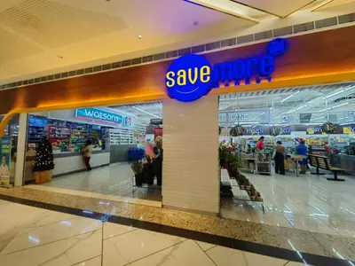 a save money store in a shopping mall at 1BR Condotel with Balcony at FAME Residences #FM33-1 in Manila