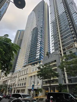 a group of tall buildings in a city at BGC Uptown Park Suites Tower 1 - 2 Bedroom and 2 Bath Condo in Manila