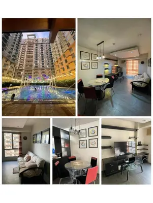 a collage of four pictures of a building at Studio Condominium by Koteniko in Manila
