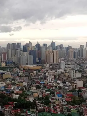 a view of a city with a bunch of buildings at Condo in Pasay 12th flr studio unit-near MOA, PICC in Manila