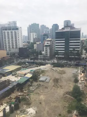 a view of a city with a construction site at Antel Spa Residences 10B in Manila