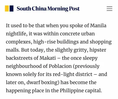 a screenshot of a page of a website with the words mtchinchin morning post at 55-SQM Stunning View Wood House Poblacion Makati in Manila