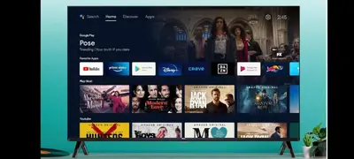 a television screen with a bunch of movies on it at PARK RESIDENCE Unit 219, SM City Santa Rosa, Laguna, by SMDC in Ibaba
