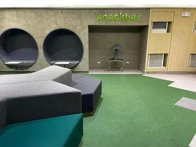 a rendering of a building with a green carpet at Green 2 Residences Tower1 unit 512 in Dasmariñas