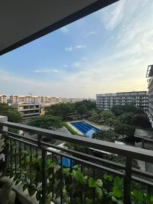 a view from the balcony of a building at Mysuites2go 517 Lenden in Manila
