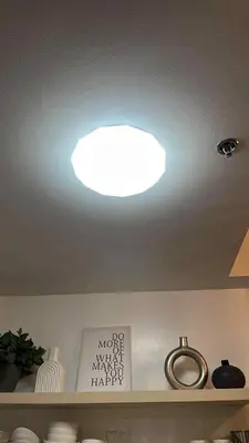 a light on the ceiling of a kitchen at South Residences Tower 4, Las Pinas in Manila