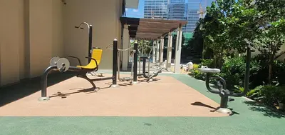 a playground in a building with a yellow bench at 1BR at the FORT BGC near Malls, Restaurants & Shops in Manila