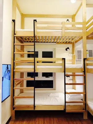 a bunk bed room with two bunk beds at The Camden Place Family Group Apartment Condo Unit in Manila