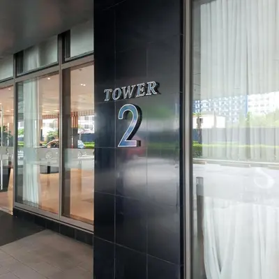 a door with the number on it in a building at Comfort & Productivity Rainy Season WFH Retreat in Manila