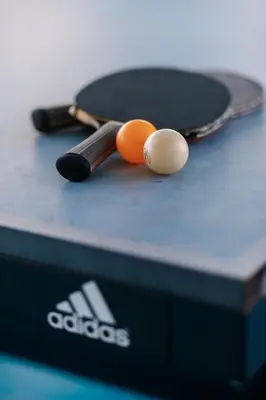 a skateboard and balls on top of a table at LivStudios Manila Bay in Manila