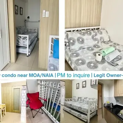 1 bedroom near MOA NAIA with parking slot included pls send valid ids of guests after booking