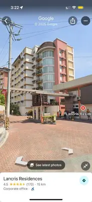 a screenshot of a website of a building at Studio Near NAIA Airport in Manila