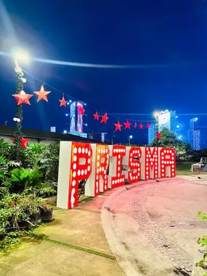 a sign that says open with red stars on it at Chill Escape Prisma near BGC and Ortigas in Manila