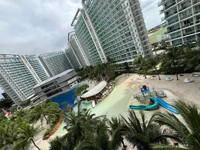 an aerial view of a resort with a water park at Casa Del Sol in Manila